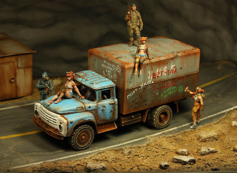 Post-apocalyptic ZIL - Post apocalypse, Zil, Diorama, Longpost, Stalker