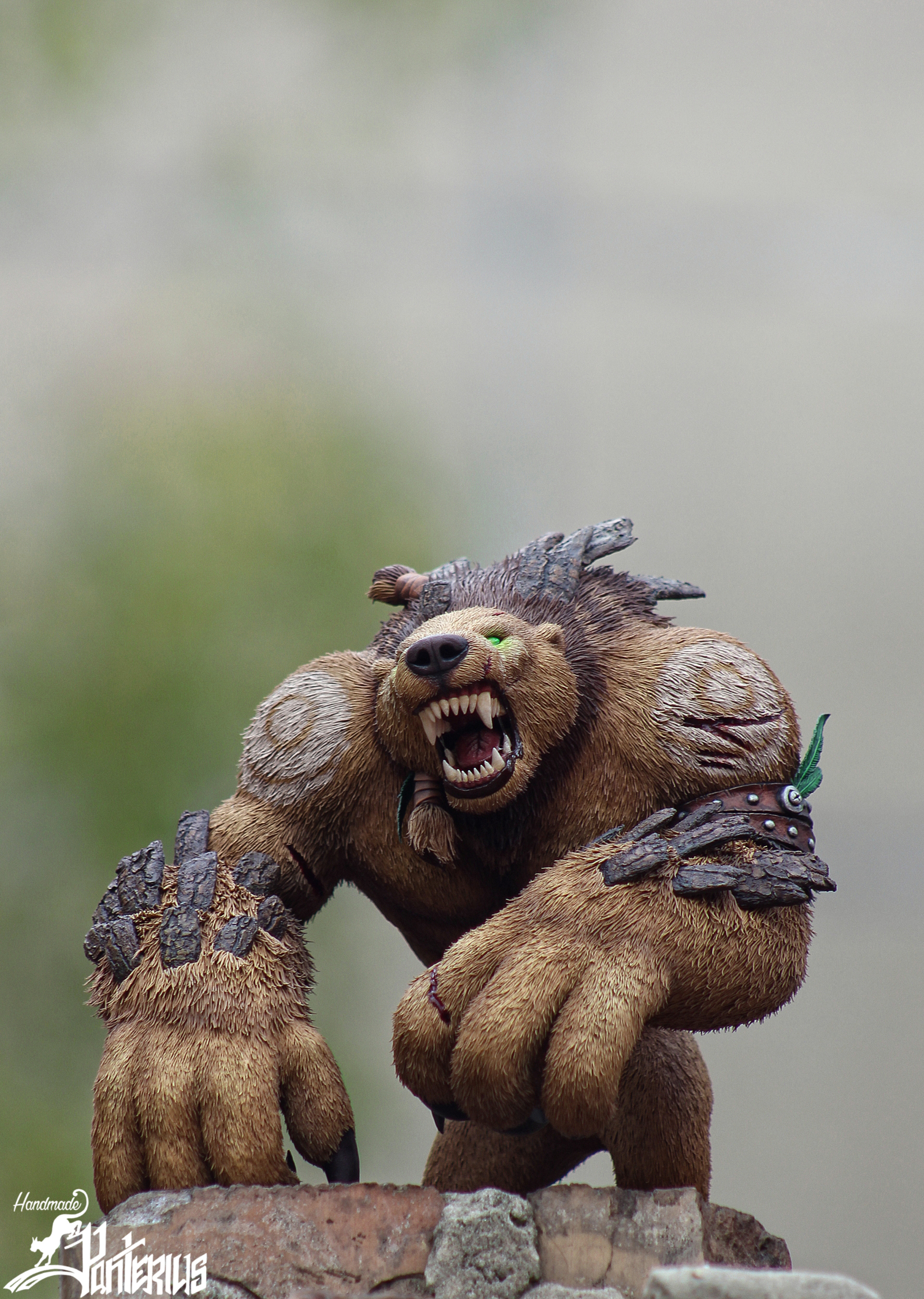 Might of the Grizzled Maw handmade figurine(World of Warcraft) - My, Druid, Wow, World of warcraft, Figurine, Handmade, The Bears, Warcraft, Longpost, Figurines