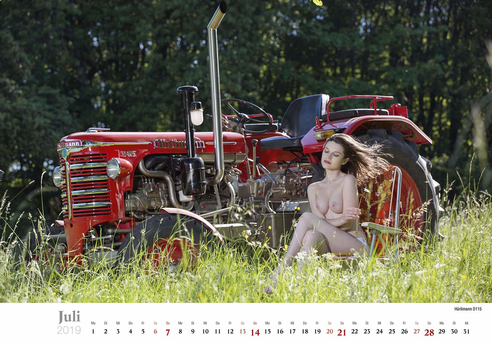 Tractor drivers - NSFW, Tractor, Girls, Erotic calendar, Longpost