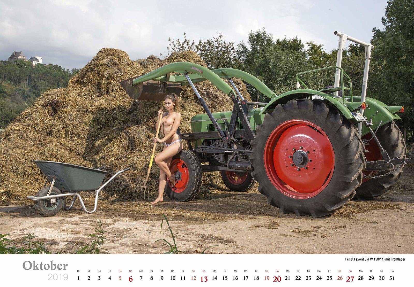 Tractor drivers - NSFW, Tractor, Girls, Erotic calendar, Longpost