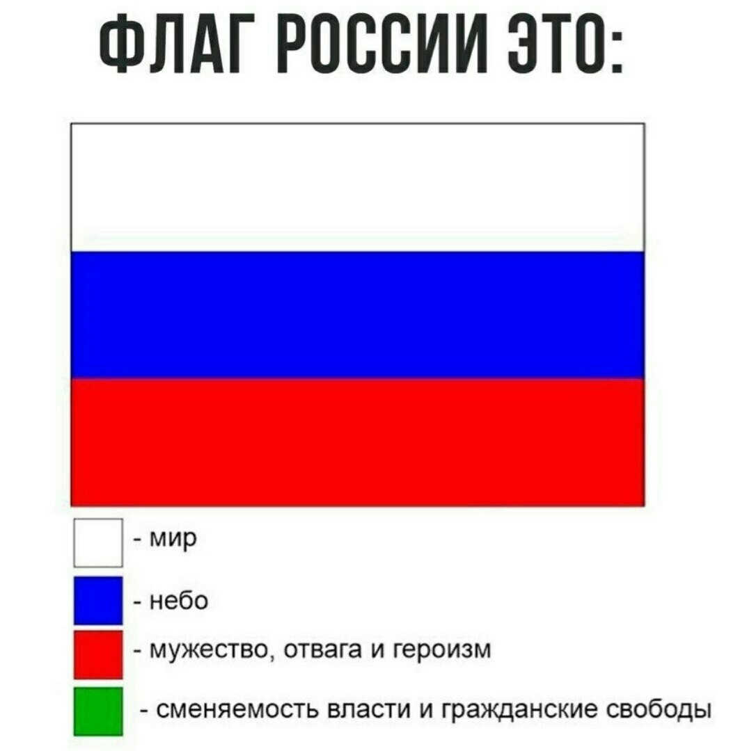Смешной российский флаг