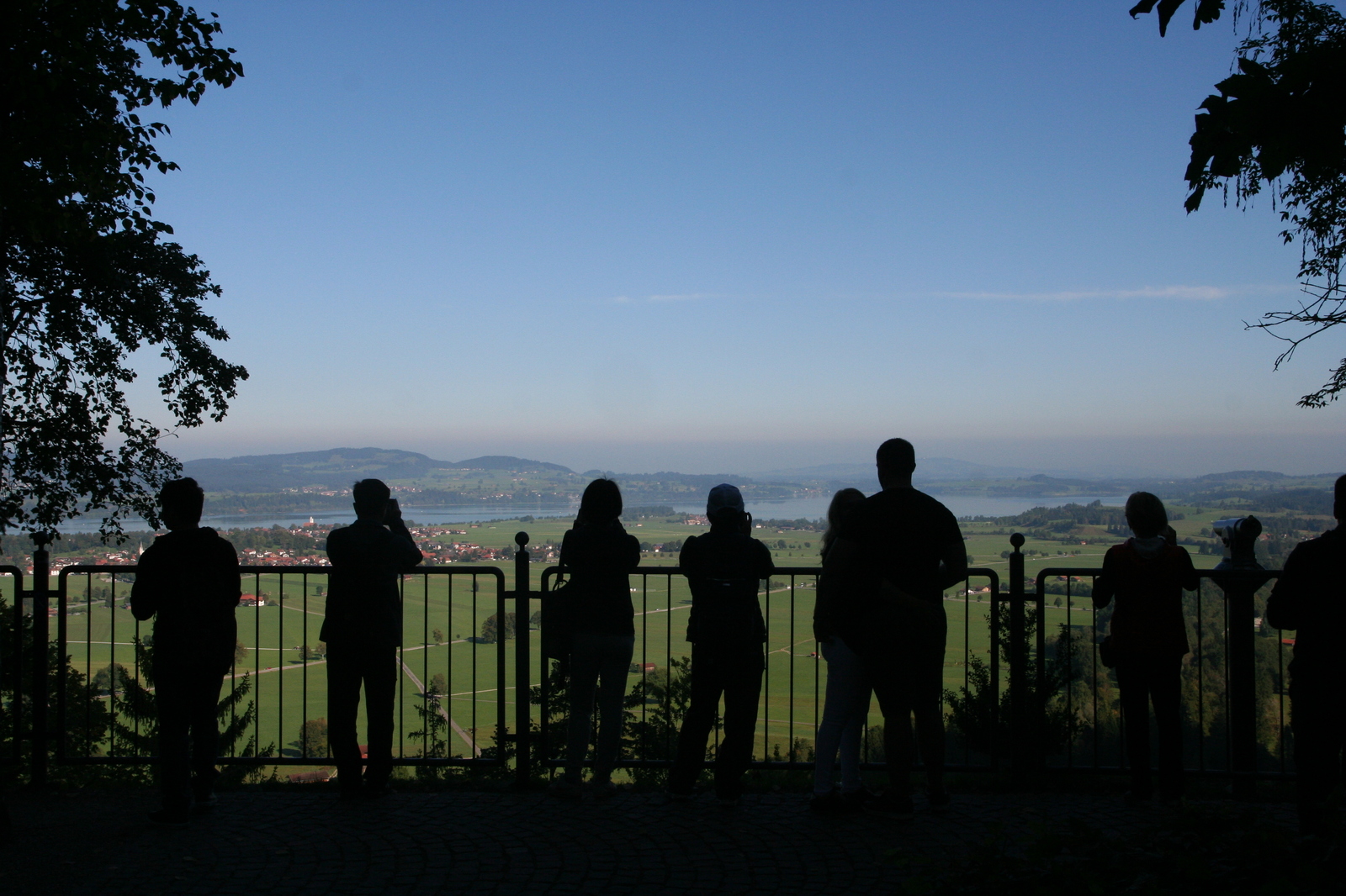 Neuschwanstein castle surroundings - My, Neuschwanstein, Fog, Morning, Valley, , Fussen, Longpost