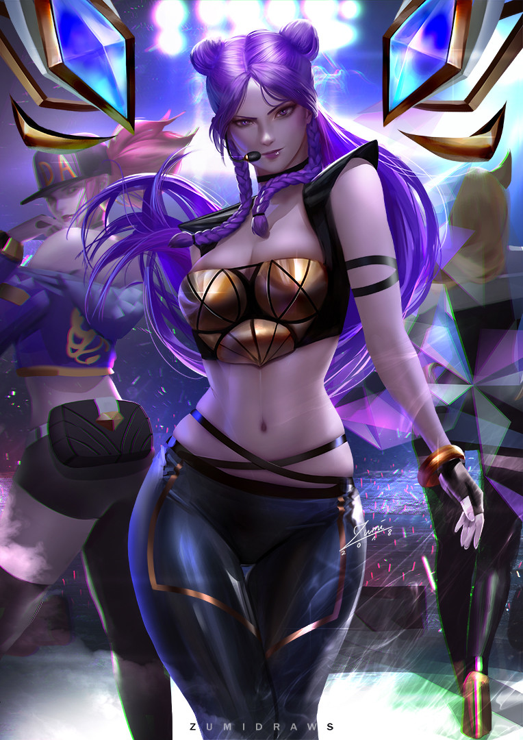 KDA Kai'Sa - Art, League of legends, Kaisa, Zumidraws, LOL, KDA