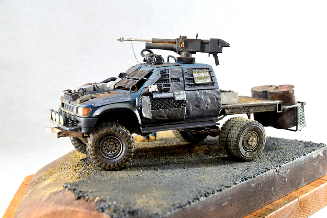 Miniature based on the movie Mad Max (Mad Max) - Crazy Max, Diorama, Miniature, Car modeling, Longpost