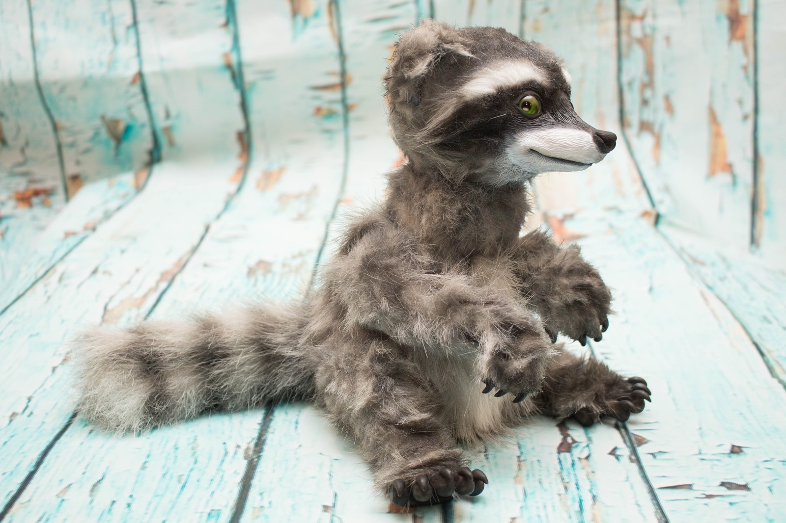 Raccoon almost) - My, Raccoon, Author's toy, Polymer clay, Needlework without process, Longpost