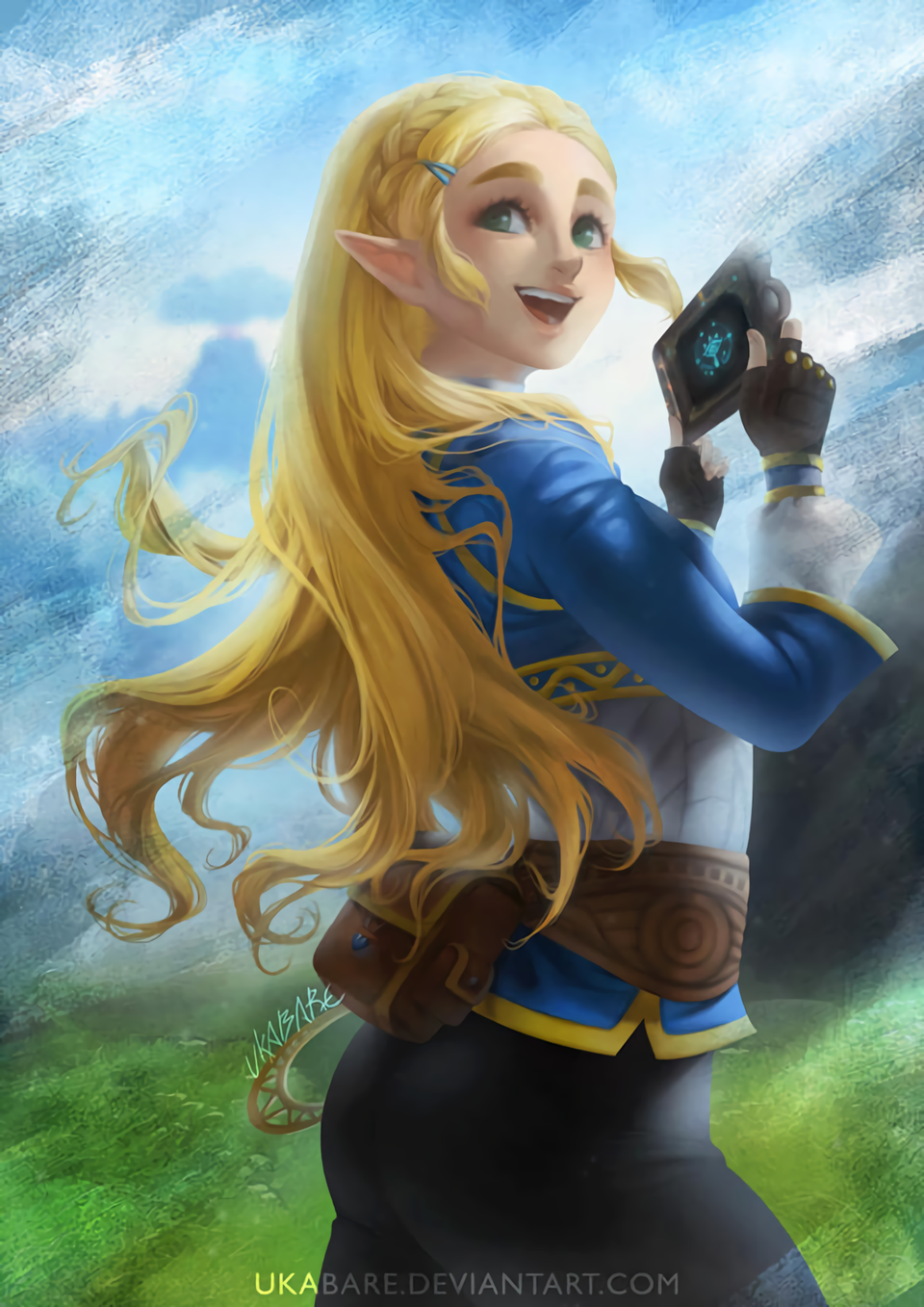 Zelda - Игры, Арт, The Legend of Zelda, Breath of the Wild, Princess Zelda, Ukabare