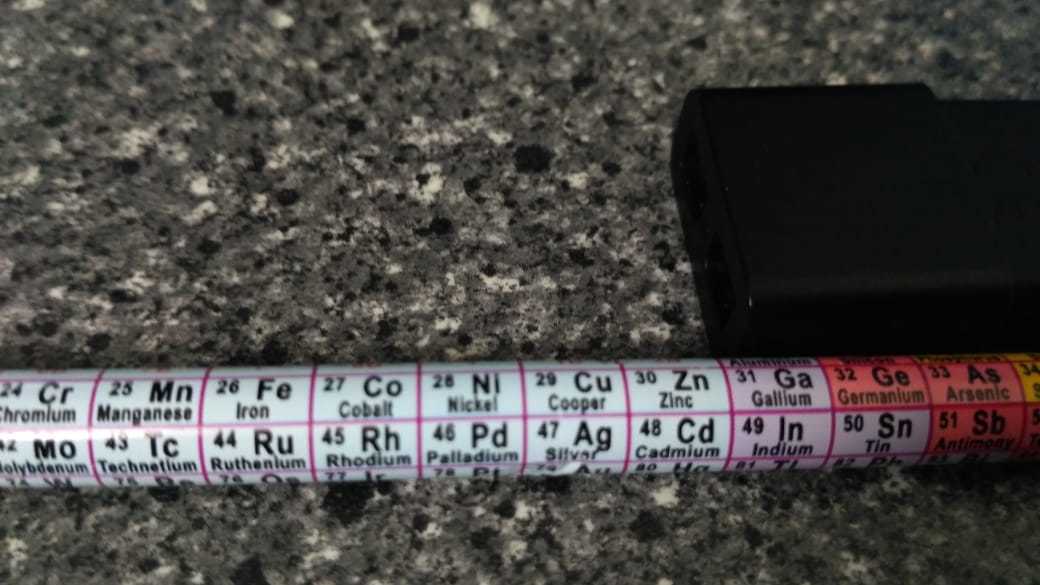 Pencil with periodic table. - My, Mendeleev table, Chinese goods, Chemistry, Longpost