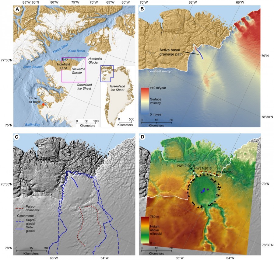 Large crater discovered under Greenland ice sheet - Greenland, Crater, Video, Longpost, Glacier, Research