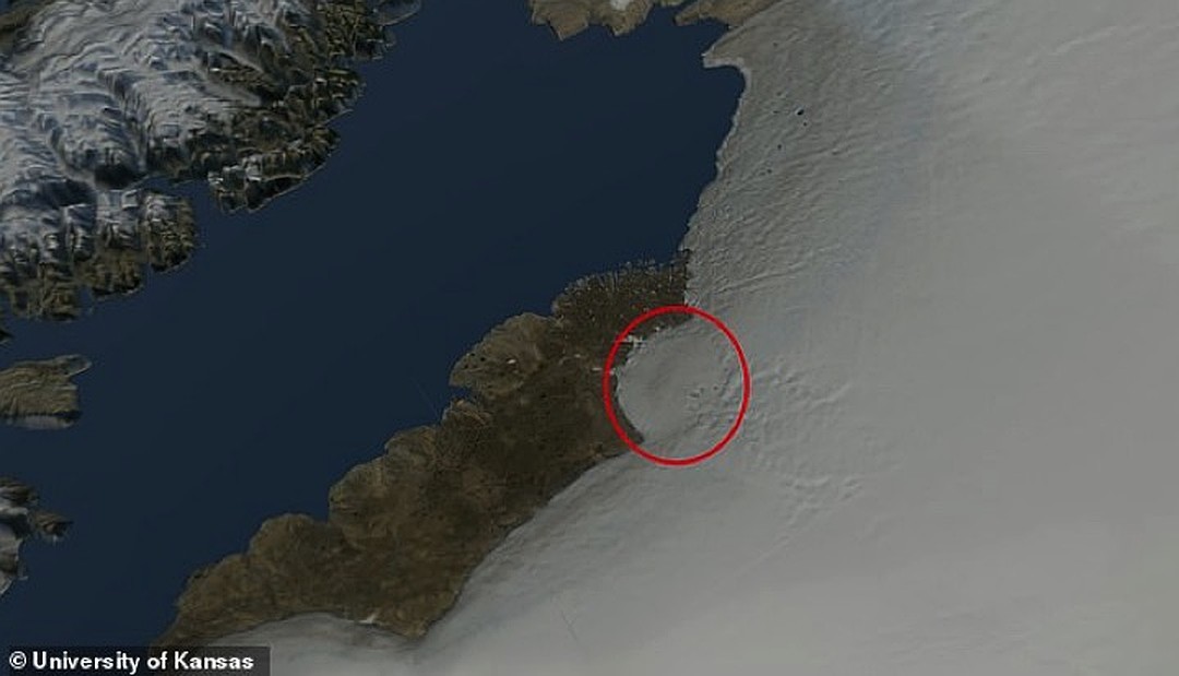 An asteroid punched a hole in Greenland with a diameter of 31 km - Find, Asteroid, Crater, Video, Longpost