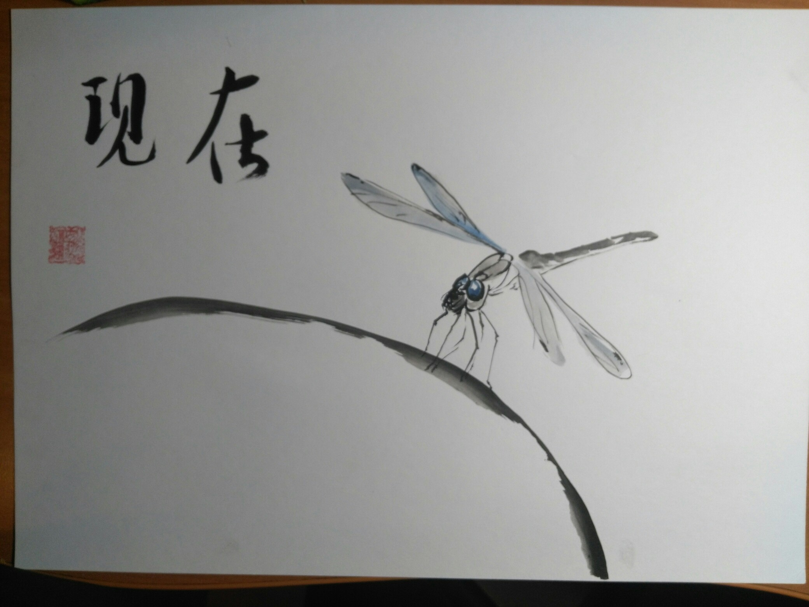 dragonfly chinese painting - My, Dragonfly, Chinese art, Insects, Chinese painting, Insects