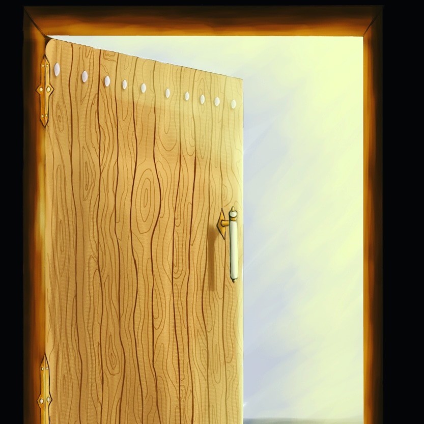 Doors. - My, Photoshop, Game art, Wacom, Learning to draw, Drawing, Longpost