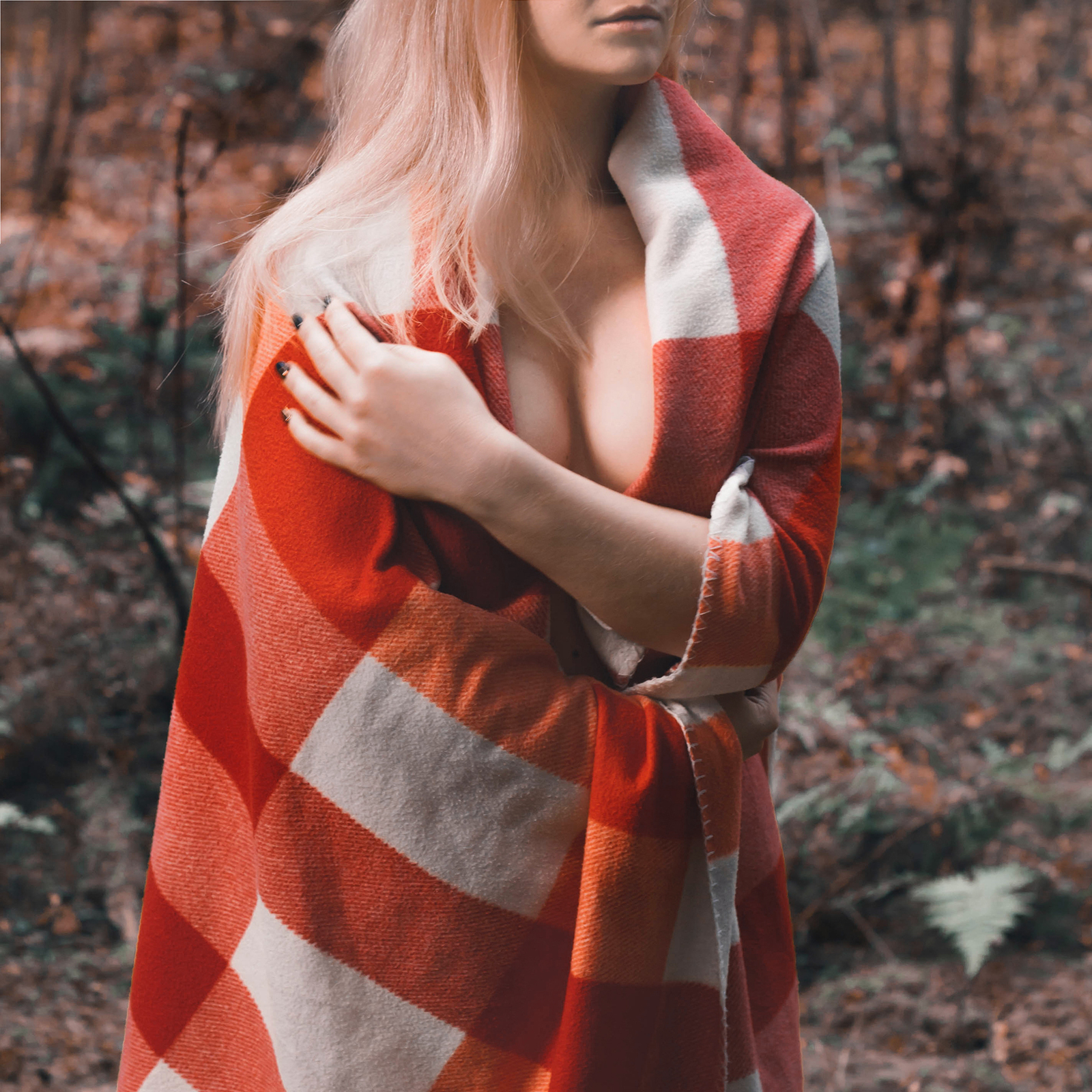 October - NSFW, My, Strawberry, Erotic, Girls, Forest, Aliisaselezneva, Longpost, Boobs, Breast, Nudity