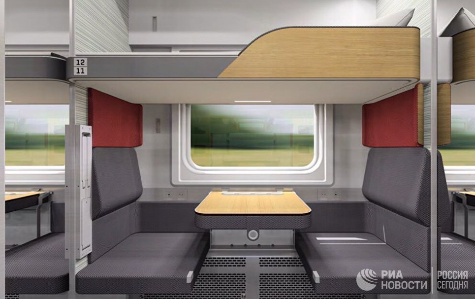 The concept of a new Russian Railways reserved seat car - Russian Railways, Reserved seat, Railway carriage, Concept, Longpost, news