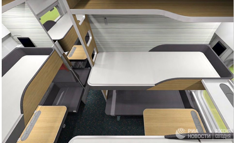 The concept of a new Russian Railways reserved seat car - Russian Railways, Reserved seat, Railway carriage, Concept, Longpost, news