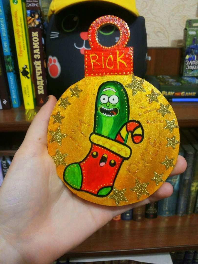 Madness - My, Rick gherkin, Rick and Morty, Handmade, New Year