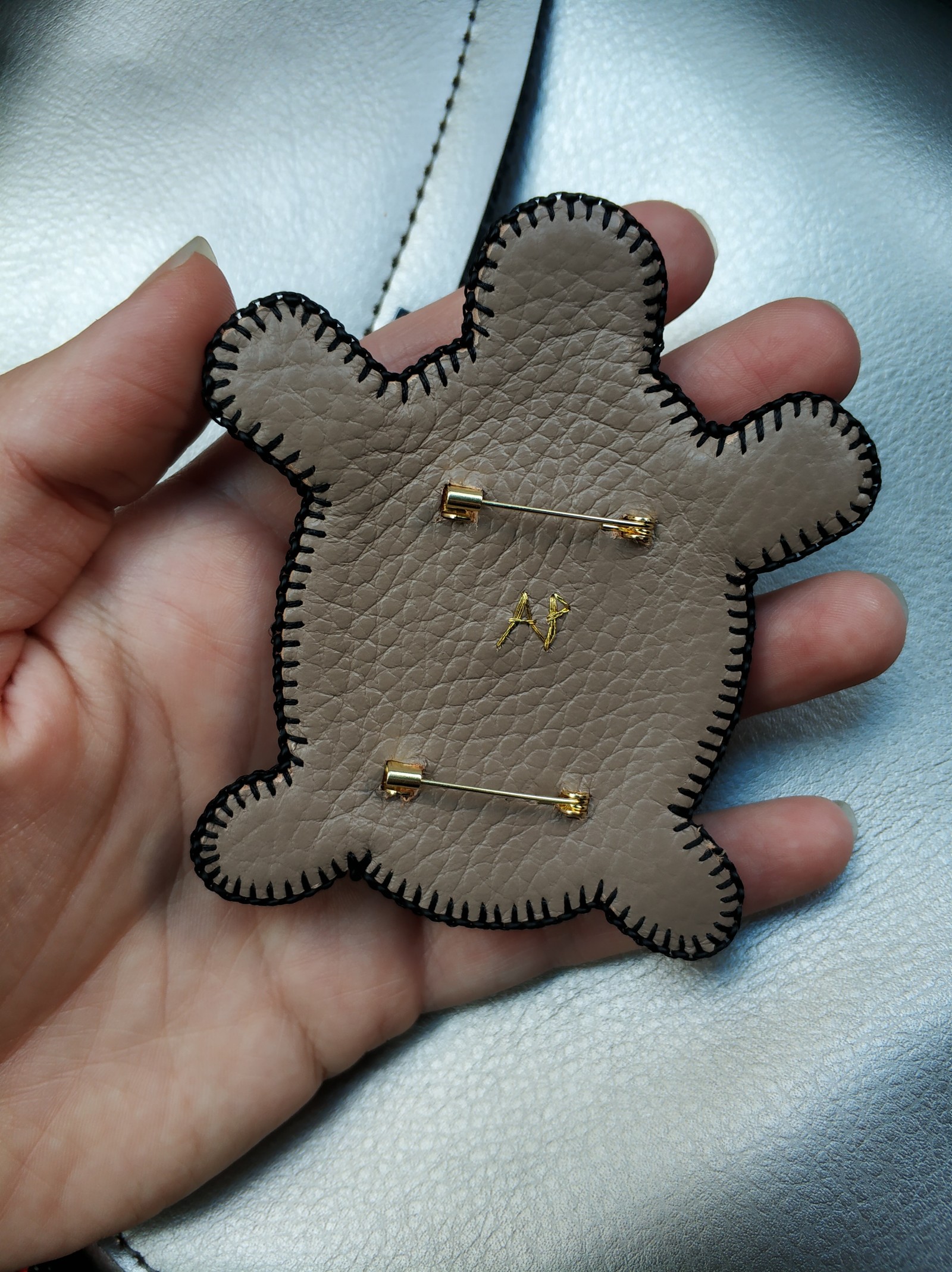 I embroider brooches. Turtle brooch - My, DIY brooch, Brooch, , Handmade, Longpost