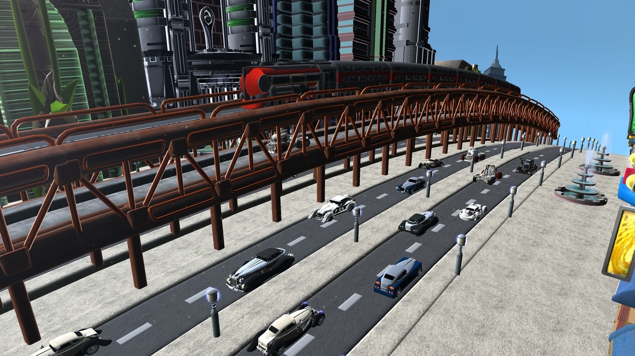 Made in Spore(3) - Spore, Highway, Retro Games, A train