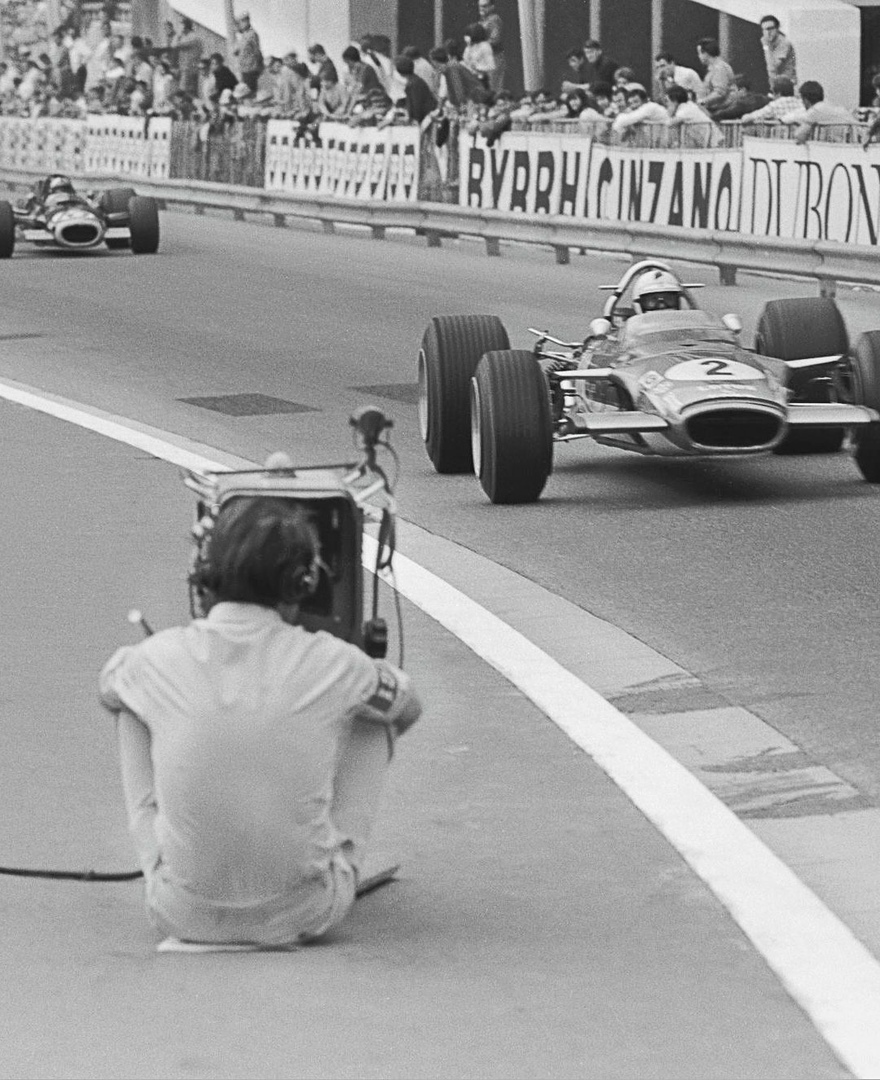 Operator 1969 during the race - Formula 1, Operator, Filming, Courage