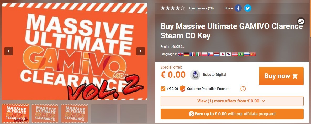 Random game for free on the GAMIVO website - Freebie, Steam freebie, No rating