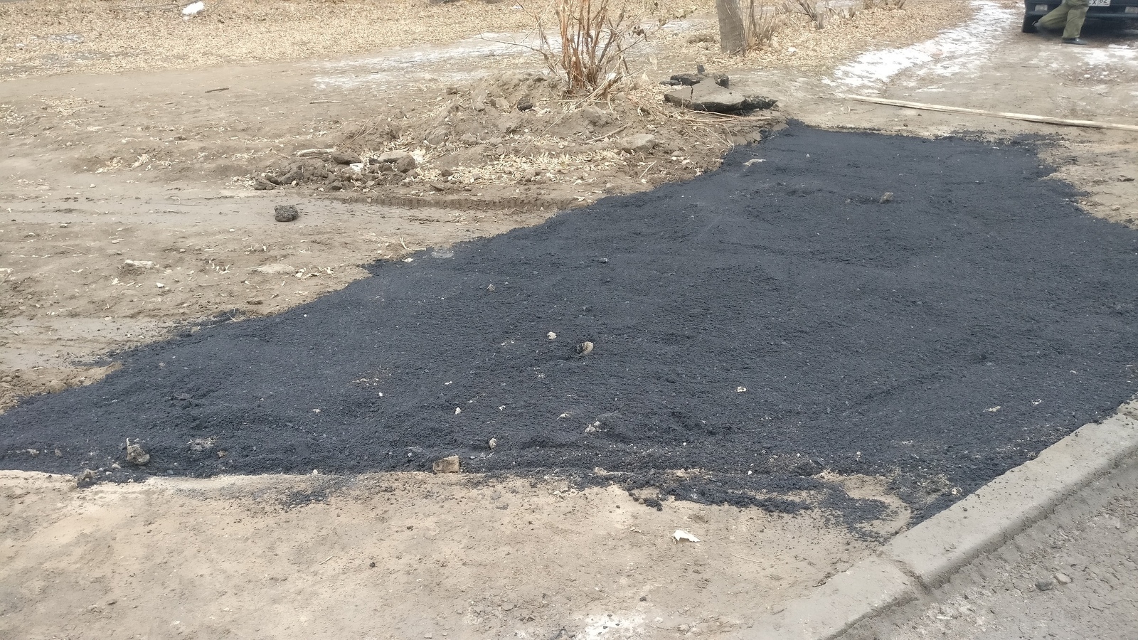 Asphalt laying in Ryazan in the GROUND!!!! - Ryazan, Road, Road workers, Asphalt