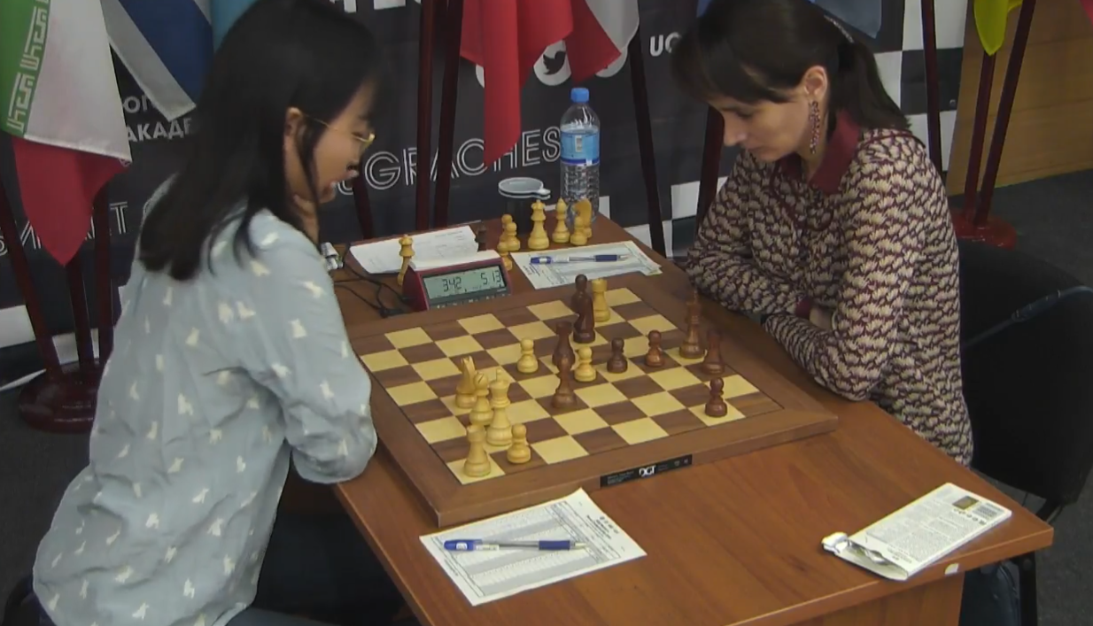 Women's World Chess Championship 2018. Final, game 1 - Chess, World Chess Championship, Kateryna Lagno