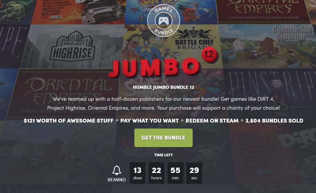 HUMBLE JUMBO BUNDLE 12 - Steam, Humble bundle, Longpost