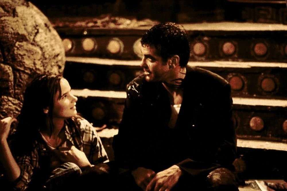 Photos from the filming of the film From Dusk Till Dawn 1995 - The photo, Movies, From dusk to dawn, George Clooney, Robert Rodriguez, Quentin Tarantino, Salma Hayek, Longpost