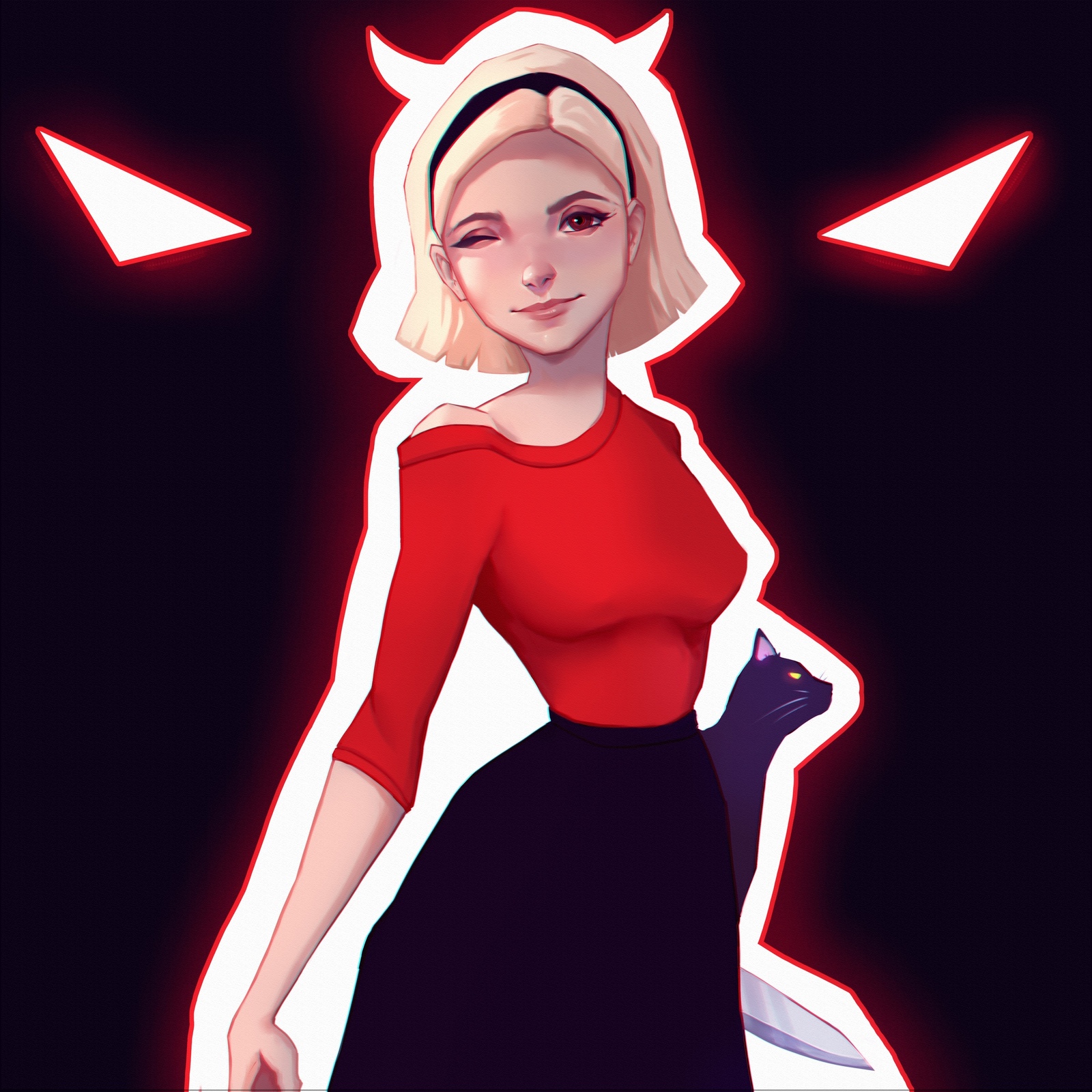 Sabrina - My, Sabrina the Little Witch, Sabrina's Chilling Adventures, Sabrina, Fan art, Illustrations, Drawing, Serials