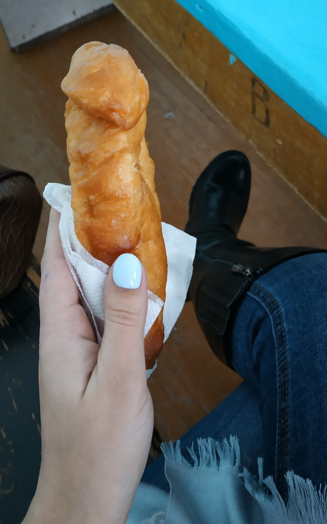 Omsk sausage in dough. - My, Omsk, Sausage in dough, Food