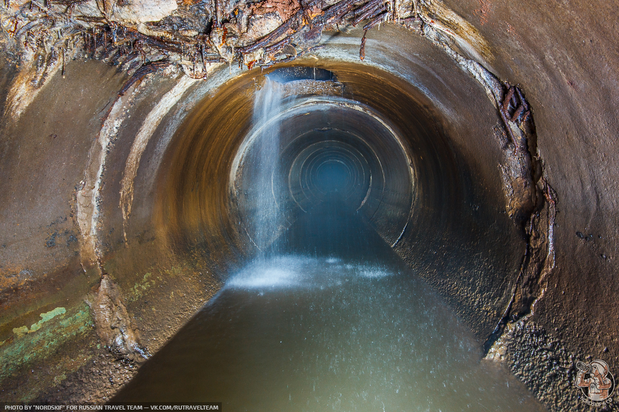 Almost a location from Stalker Or an underground river with burning fluff - My, Abandoned, Underground River, Longpost