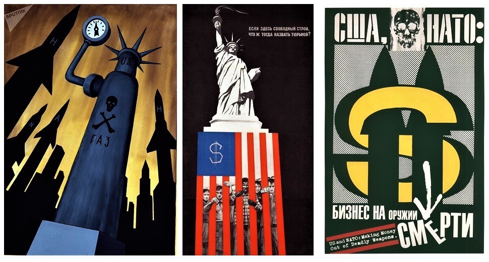 USSR posters. - the USSR, Poster, USA, Критика, A selection, Capitalism, Socialism, TRUE, Longpost