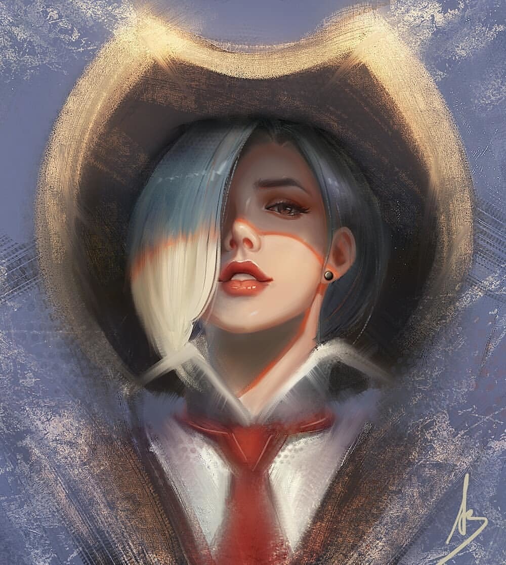 Overwatch Art - Overwatch, Компьютерные игры, Арт, Ashe, Blizzard