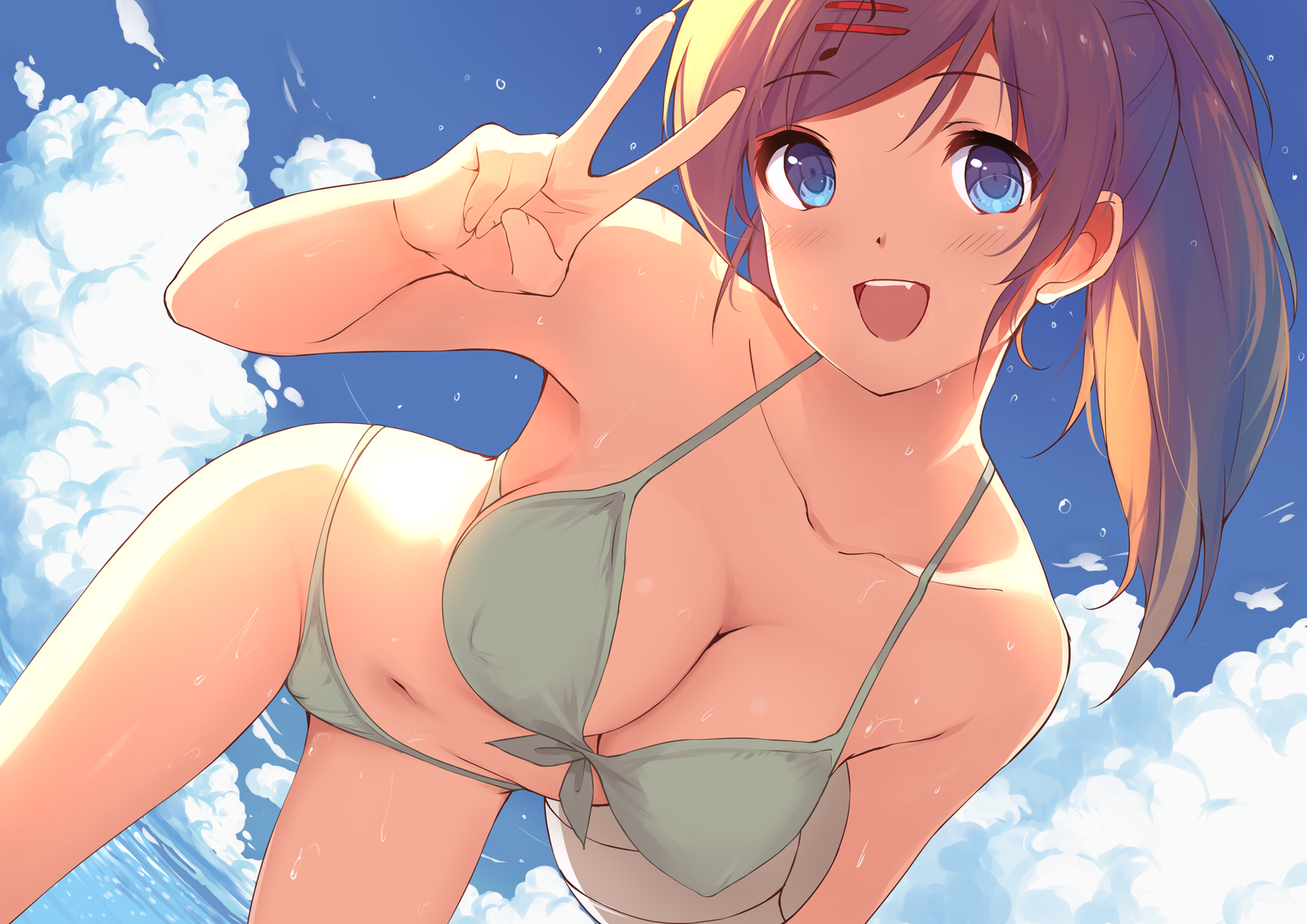 Anime Art - NSFW, Anime art, Anime, , , , OnOff, Girls, Swimsuit