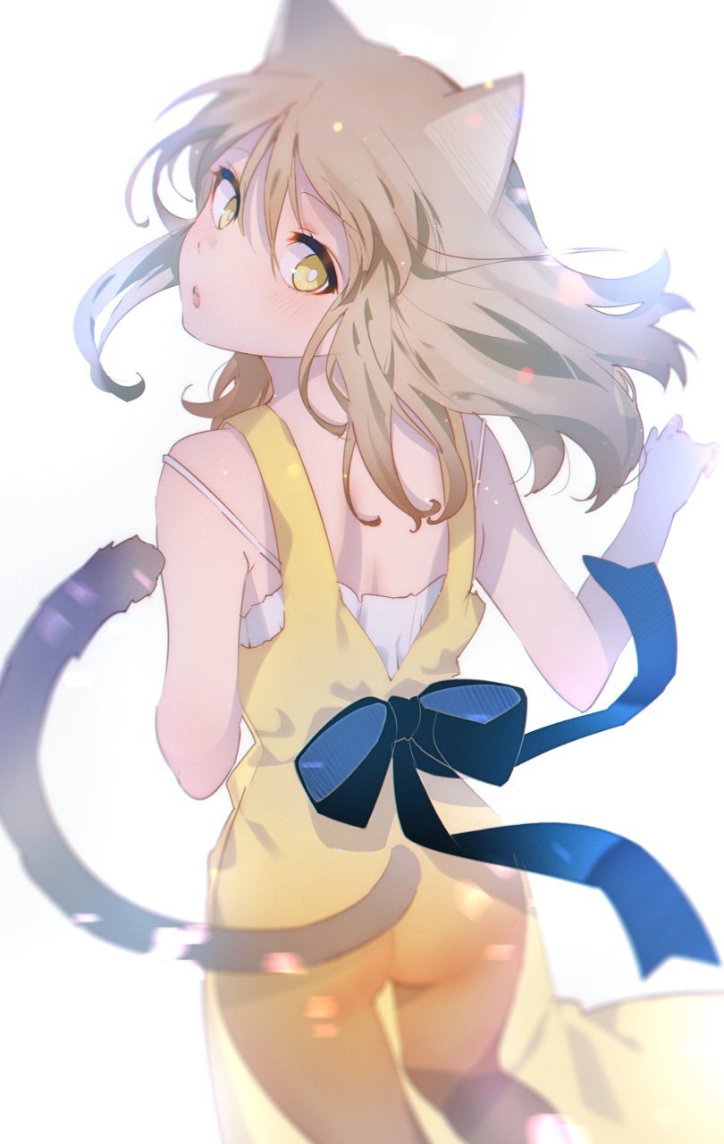 Anime Art from - yohikka - Anime art, Neko, Longpost