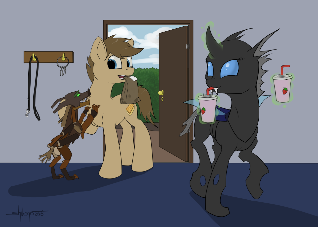 Came home... - My little pony, Original character, Changeling, Timberwolf, 