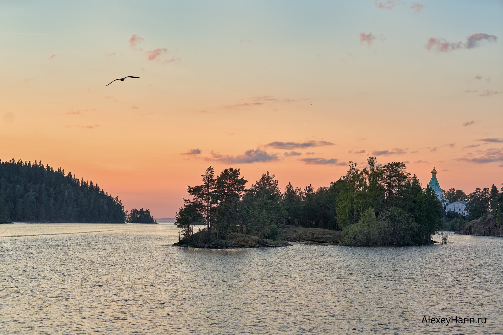 Sunset on Valaam - My, Balaam, Lake, Ladoga, Sunset