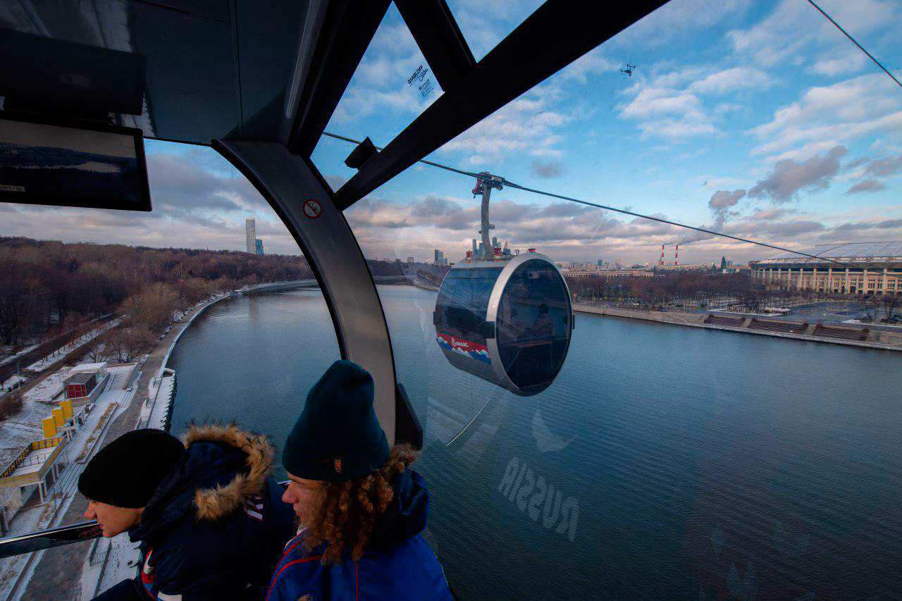 The cable car was opened in Moscow. The first month is free! - Moscow, Cable car, Is free, Longpost