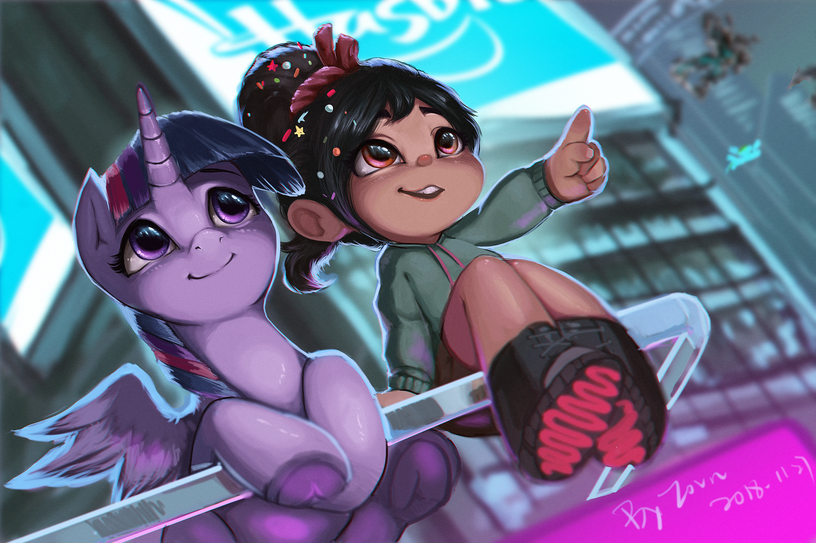 Universe - My Little Pony, Twilight sparkle, Кроссовер, Ральф против интернета, Ванилопа, Ванилопа фон Кекс