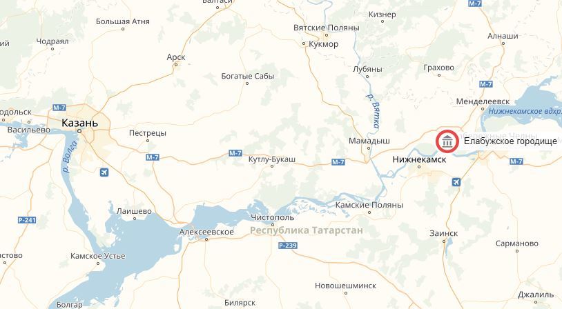 Карта елабуга татарстан