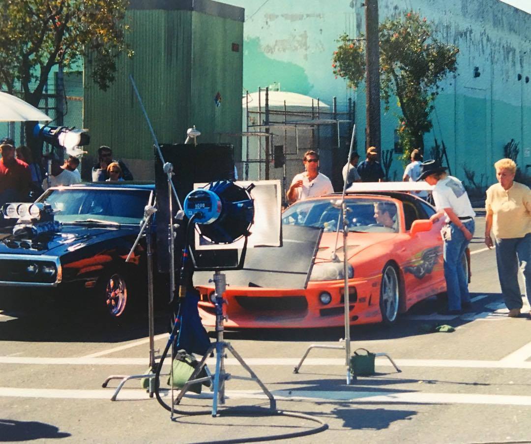 Photos from the filming of the movie Fast and the Furious 2001 - The fast and the furious, Paul Walker, Vin Diesel, Celebrities, The photo, Movies, Interesting, Longpost