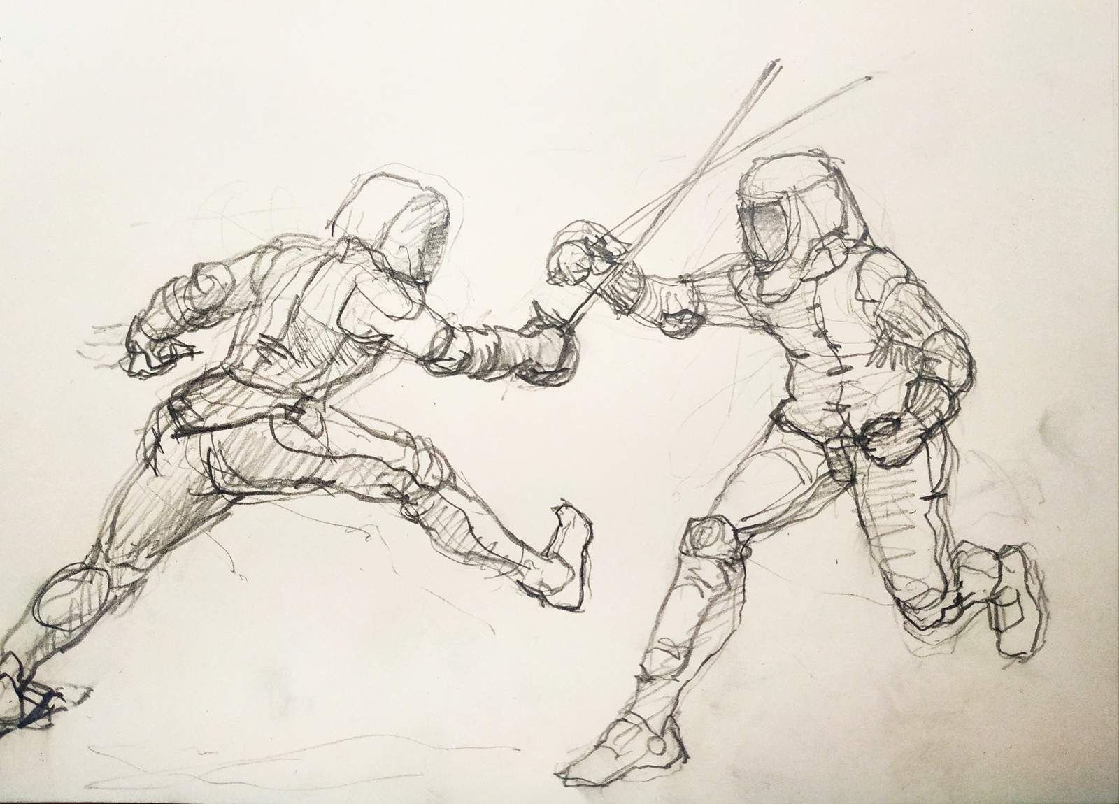 Military saber - My, Fencing, Hema, Art, Sketch