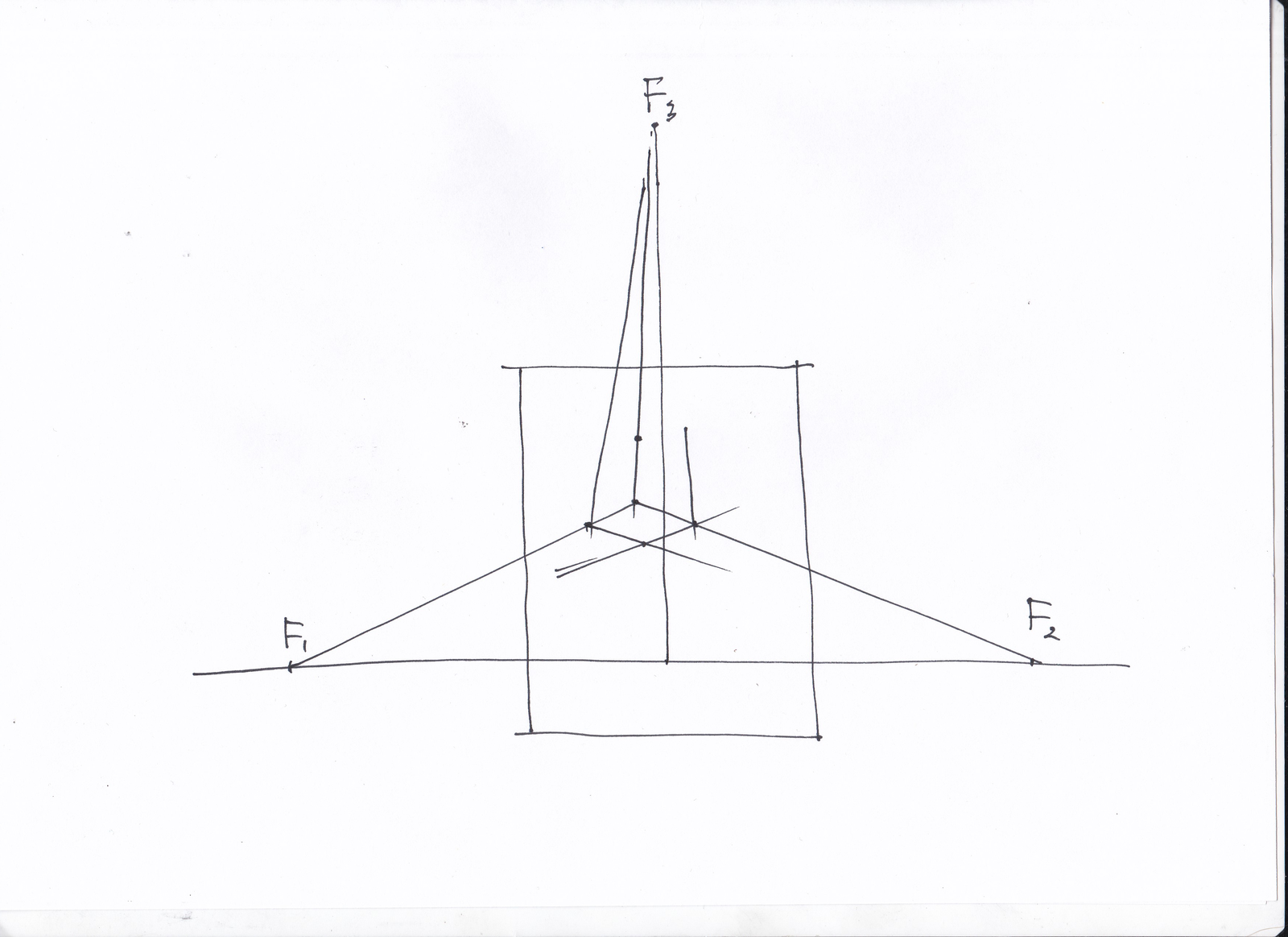 How to learn to draw? Perspective with three vanishing points. - My, Drawing lessons, Painting, Curved Line, Drawing, , Longpost, Video