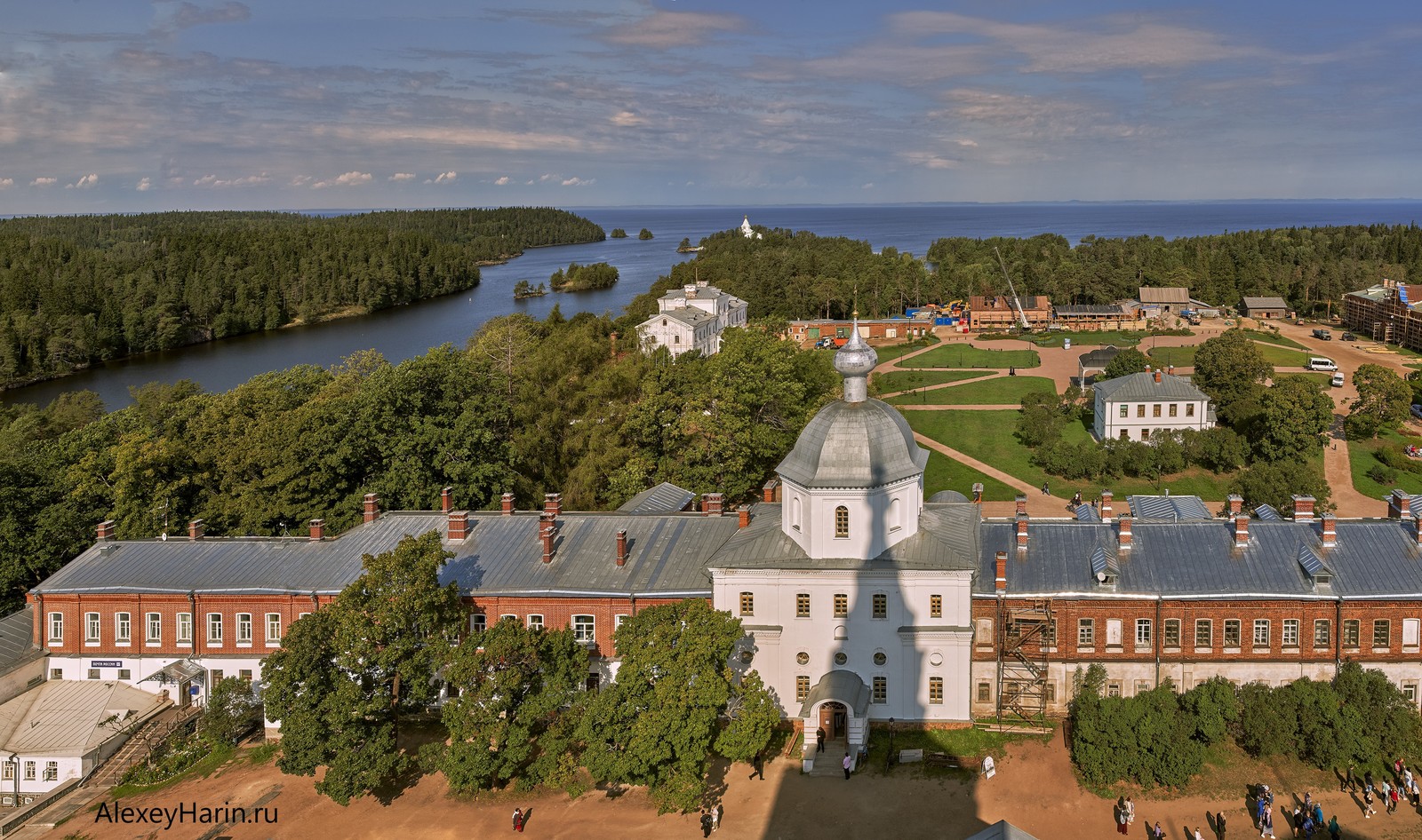 View of Ladoga - My, Balaam, Ladoga, Summer, Temple, Monastery, Bell tower