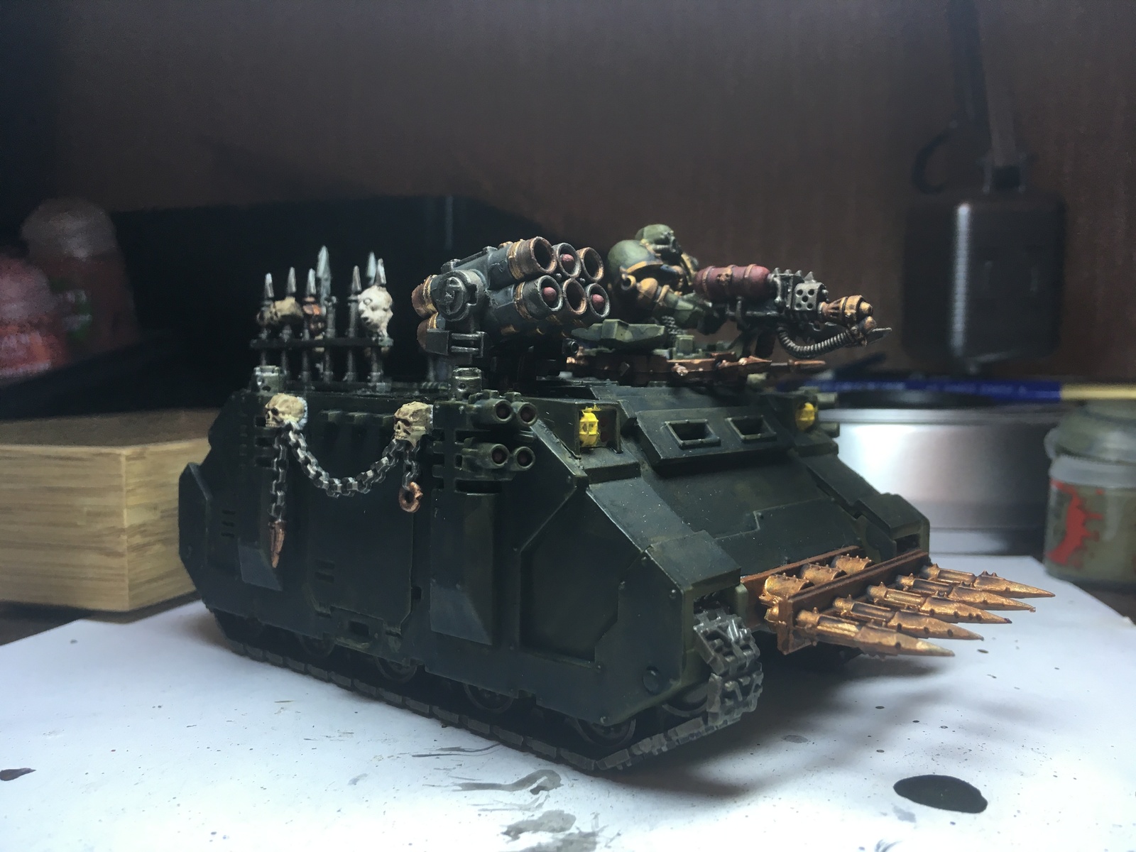 Painted a rhinoceros - My, Miniature, Warhammer 40k, Wh miniatures, Obmaz, Longpost