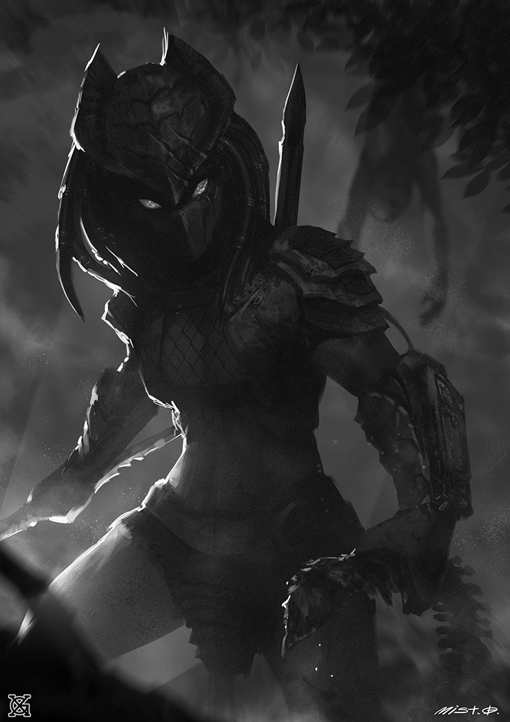 Predator. - Art, Mist XG, Predator, Rule 63, Longpost