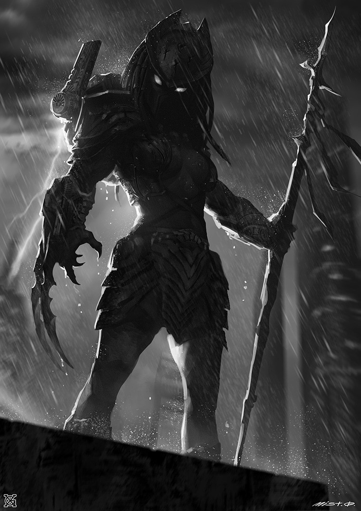 Predator. - Art, Mist XG, Predator, Rule 63, Longpost