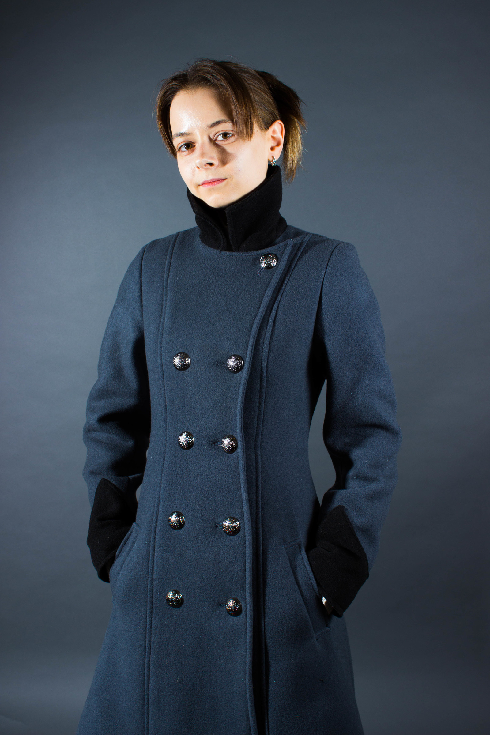 Minicoat - My, Scaffold, Needlework without process, Longpost, Costume, Cloth, Coat, Overcoat, Military