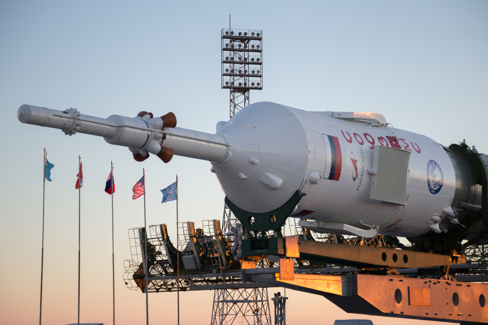 The Soyuz-FG launch vehicle is ready for launch on December 3. - Space, Rocket, Cosmodrome, Baikonur, ISS, Roscosmos, NASA, Космонавты, Video, Longpost