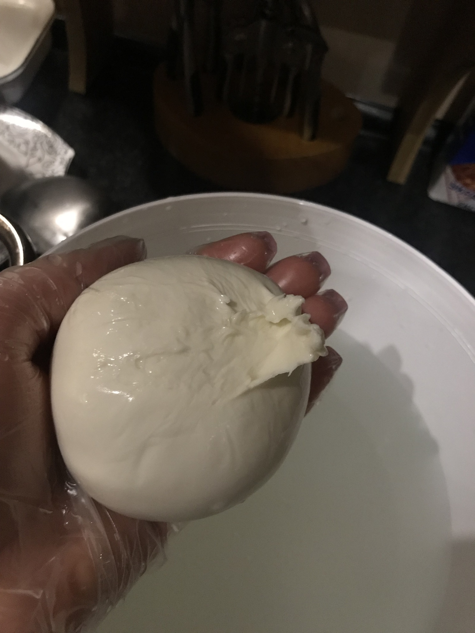 Cheese stories continue. Mozzarella. - My, Cheese, Recipe, Video, Food, Mozzarella, Craft cheese, Cheese making, GIF, Longpost