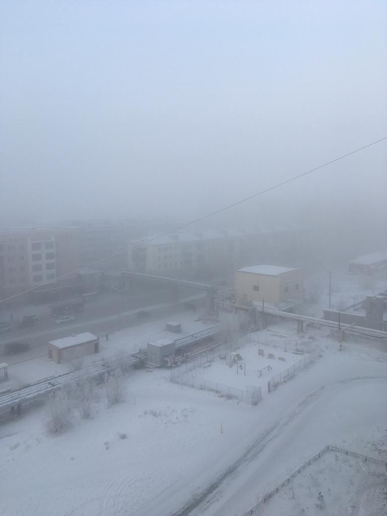 December 1, 2018 in Yakutsk - My, , Winter, December, Video, Longpost